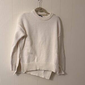 Jenni Kayne Off-White Crew Neck Sweater